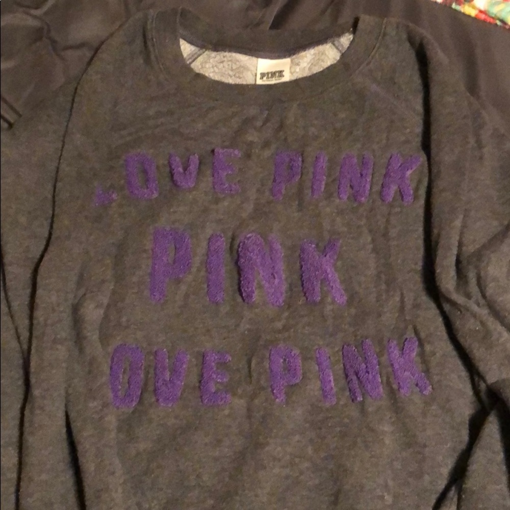 Grey PINK sweatshirt